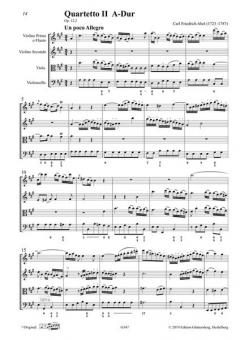 Sechs Quartette op. 12 - Partitur von Carl Friedrich Abel 