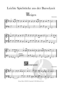 Leichte Stücke aus der Barockzeit für Diskantgambe 