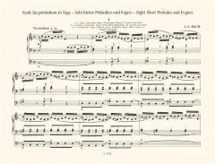 8 kleine Präludien und Fugen von Johann Sebastian Bach 