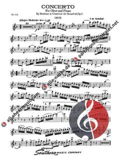 Concerto, Op. 7 for Oboe von Clémence de Grandval im Alle Noten Shop kaufen