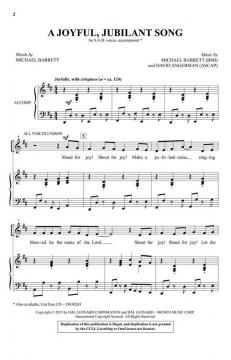 A Joyful, Jubilant Song von David Angerman (Download) 