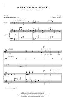 A Prayer for Peace von Karissa Dennis (Download) 