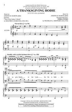 A Thanksgiving Hodie von Joseph M. Martin (Download) 