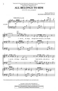 All Belongs to Him von Heather Sorenson (Download) 