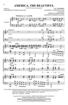 America the Beautiful von Samuel Augustus Ward (Download) 