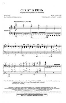 Christ Is Risen von Matt Maher 