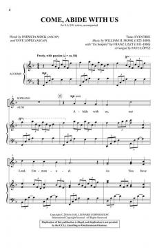 Come, Abide with Us von Franz Liszt (Download) 