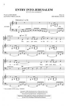 Entry Into Jerusalem von Don Besig (Download) 