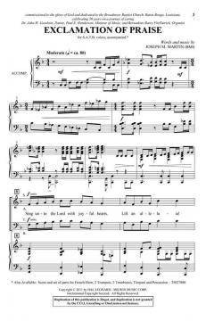 Exclamation of Praise von Joseph M. Martin (Download) 