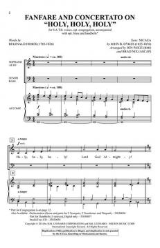 Fanfare and Concertato on Holy, Holy, Holy von John Bacchus Dykes (Download) 