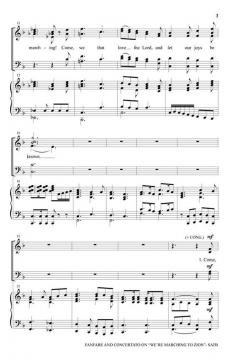 Fanfare and Concertato on We're Marching to Zion (Download) 