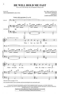 He Will Hold Me Fast von Ada Habershon/Matthew Merker 