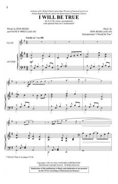 I Will Be True von Don Besig (Download) 