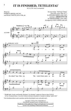 It Is Finished, Tetelestai von Edvard Grieg (Download) 