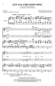 Let All Creation Sing von Johann Jakob Schütz (Download) 