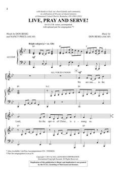 Live, Pray and Serve! von Don Besig (Download) 