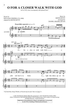 O For a Closer Walk with God von Keith Getty (Download) 