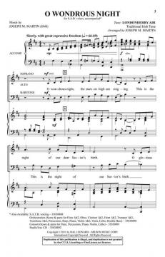 O Wondrous Night von Joseph M. Martin 