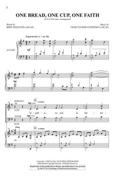 One Bread, One Cup, One Faith von Bert Stratton (Download) 