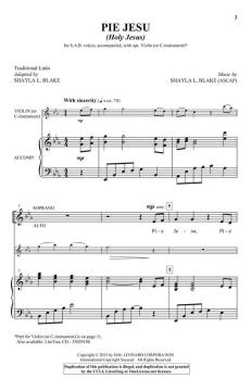 Pie Jesu Holy Jesus von Shayla L. Blake (Download) 
