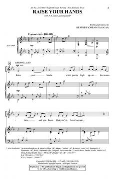 Raise Your Hands von Heather Sorenson (Download) 