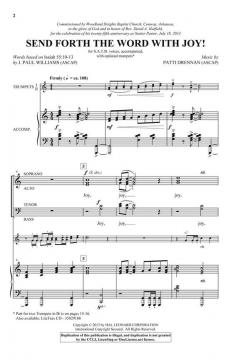 Send Forth the Word with Joy! von J. Paul Williams (Download) 