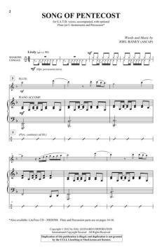 Song of Pentecost von Joel Raney (Download) 