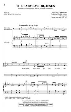 The Baby Savior, Jesus with Greensleeves von Bert Stratton (Download) 