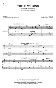 This Is My Song (Blessed Assurance) von Tom Fettke (Download) 