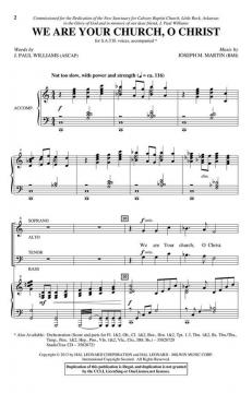 We Are Your Church, O Christ von Joseph M. Martin (Download) 