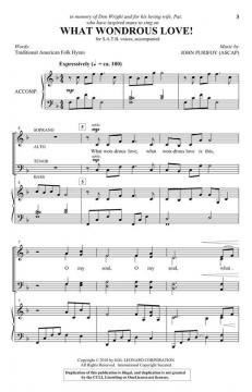 What Wondrous Love! von John Purifoy (Download) 