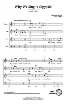 Why We Sing A Cappella von Greg Gilpin (Download) 