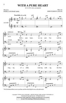 With a Pure Heart von John Purifoy (Download) 