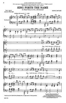 Sing Forth The Name von Donna ButlerDonna Butler 