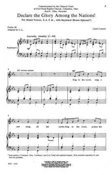 Declare The Glory Among The Nations von Lloyd Larson 