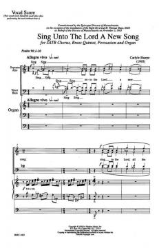 Sing Unto The Lord A New Song von Carlyle Sharpe 