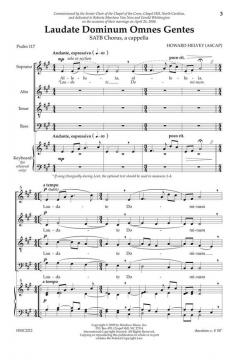 Laudate Dominum Omnes Gentes von Howard Helvey 