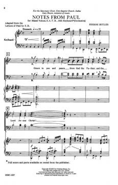 Notes From Paul von Eugene Butler 