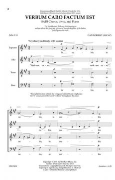 Verbum Caro Factum Est von Dan Forrest 