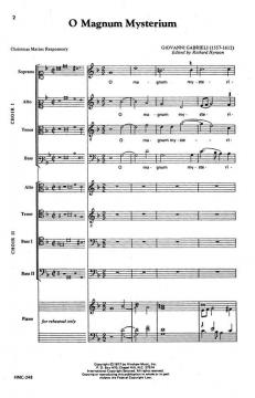 O Magnum Mysterium von Richard Hynson 