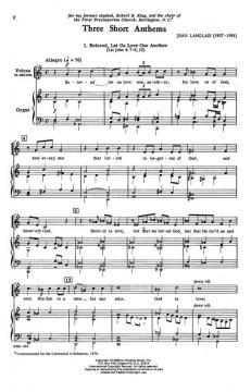 Three Short Anthems von Jean Langlais 