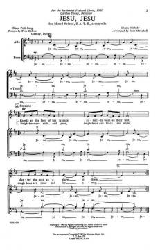 Jesu, Jesu von Jane Marshall 