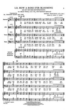 Lo, How A Rose E'er Blooming von Michael Praetorius 