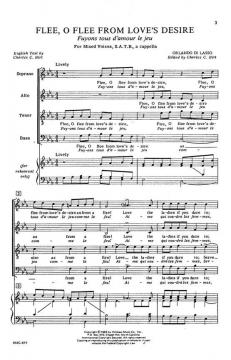 Flee, O Flee From Love's Desire von Orlando di Lasso 