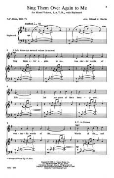 Sing Them Over Again To Me von Philip P. Bliss 