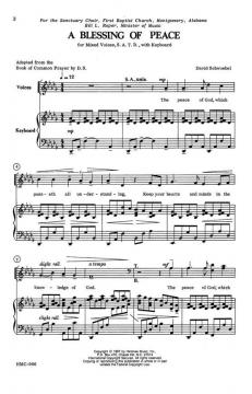 A Blessing Of Peace von David Schwoebel 