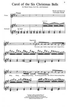 Carol Of The Six Christmas Bells von Christopher Boodle 