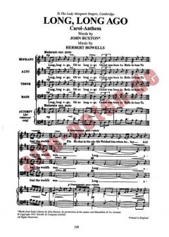 Long, Long Ago von Herbert Howells 