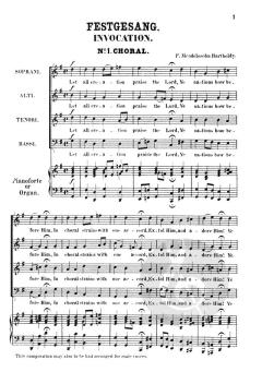 Festgesang von Felix Mendelssohn Bartholdy 