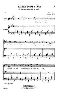 Everybody Sing von John Gardner 